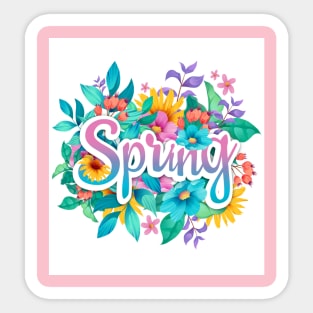 Frohe Frühlingszeit Sticker